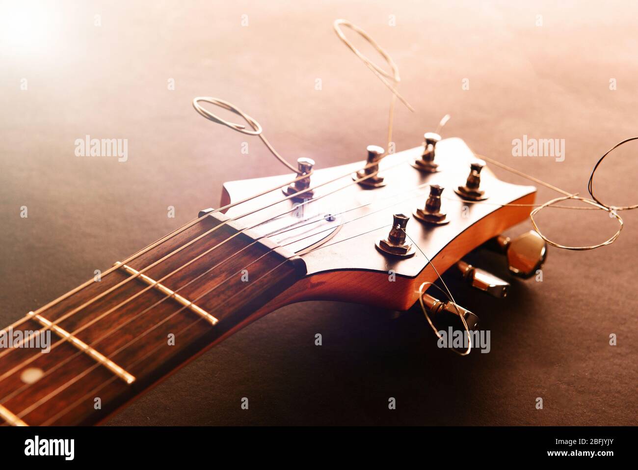 Electric guitar, close up Stock Photo