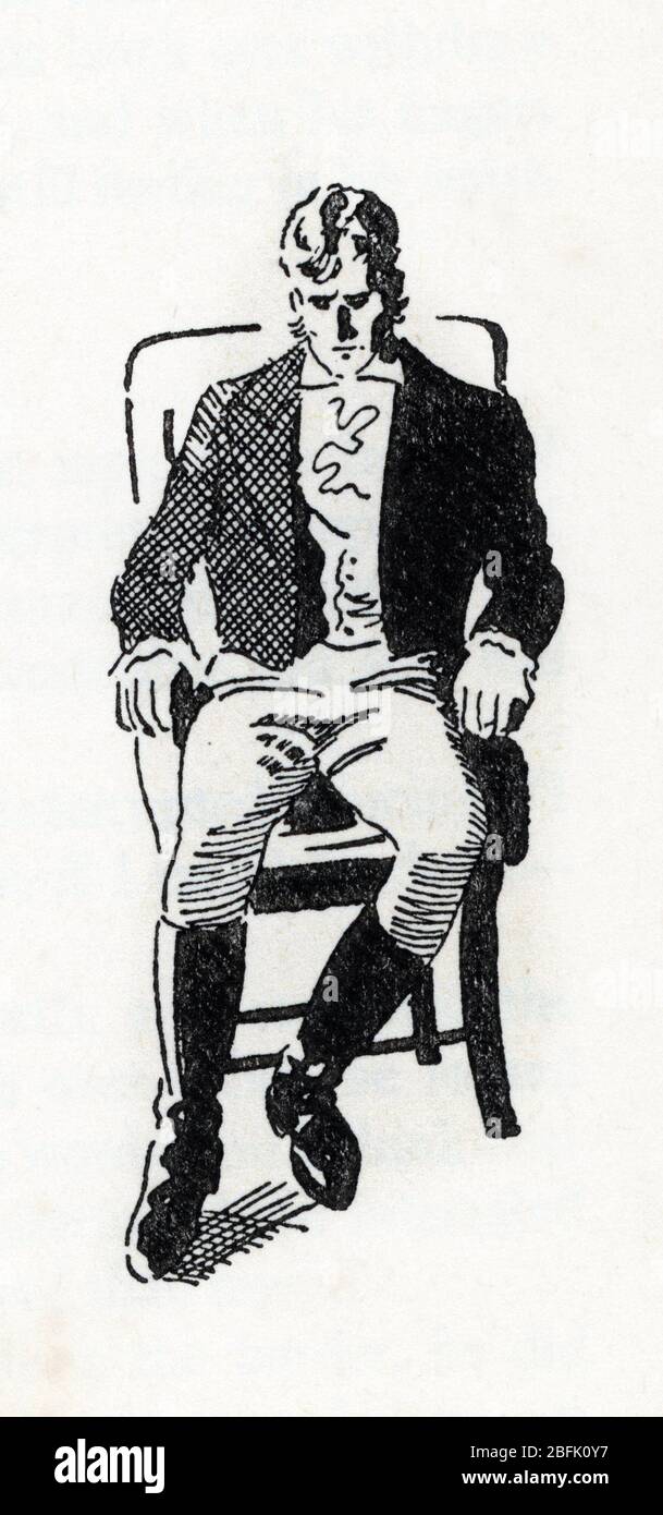 Portrait de Heathcliff personnage du roman "Les hauts de Hurlevent" d