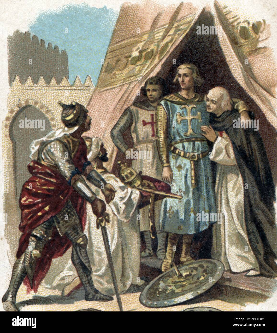Septieme croisade "Le roi Louis IX refusant les presents des emirs a