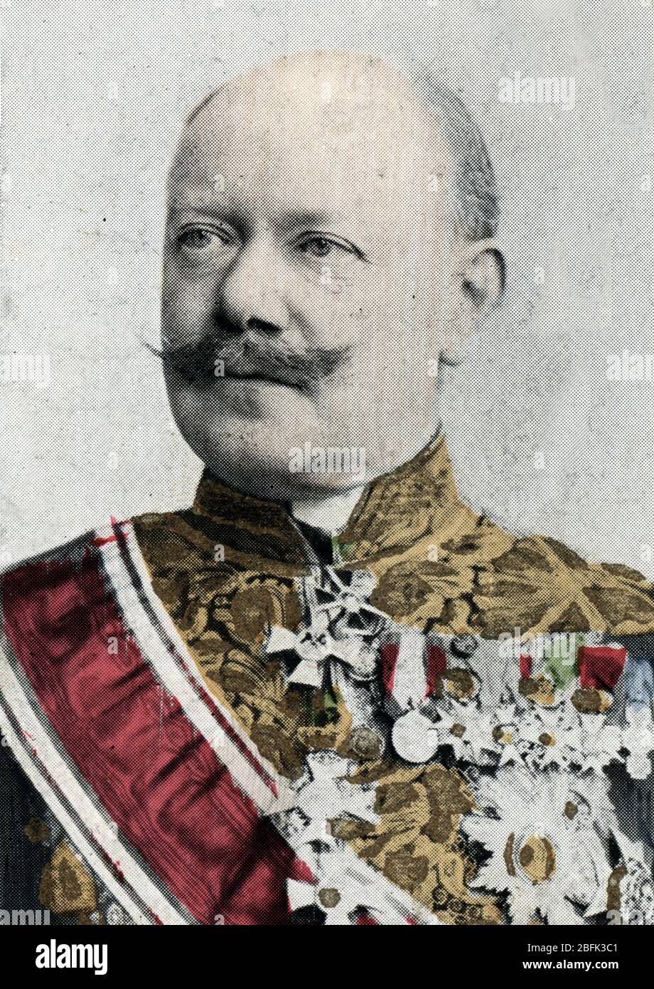 Portrait of Count Mikhail Nikolayevich Muraviev (Comte Michel Nicolaievitch Mouravieff) (Mourawief) (1845-1900), Russian politician Chromolithographie Stock Photo