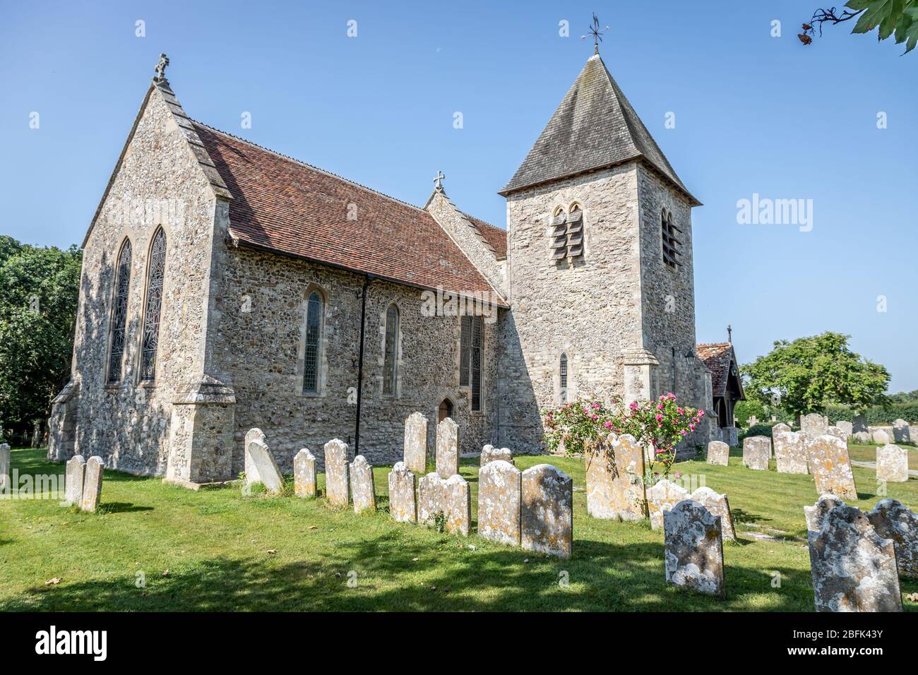 St Peter and St Paul Church, West Wittering, Sussex, England, UK Stock Photo
