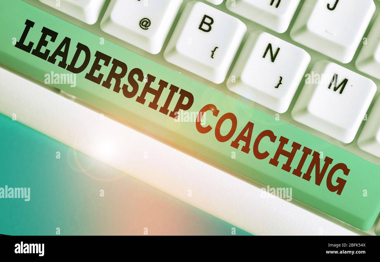Handwriting text writing Leadership Coaching. Conceptual photo ...