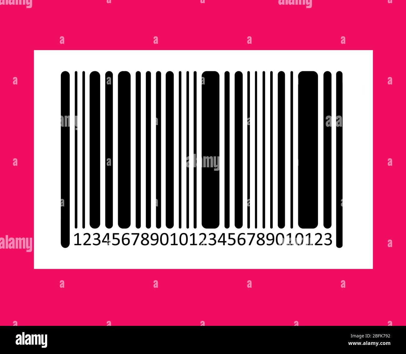 Bar code on color background. Vector image Stock Photo - Alamy