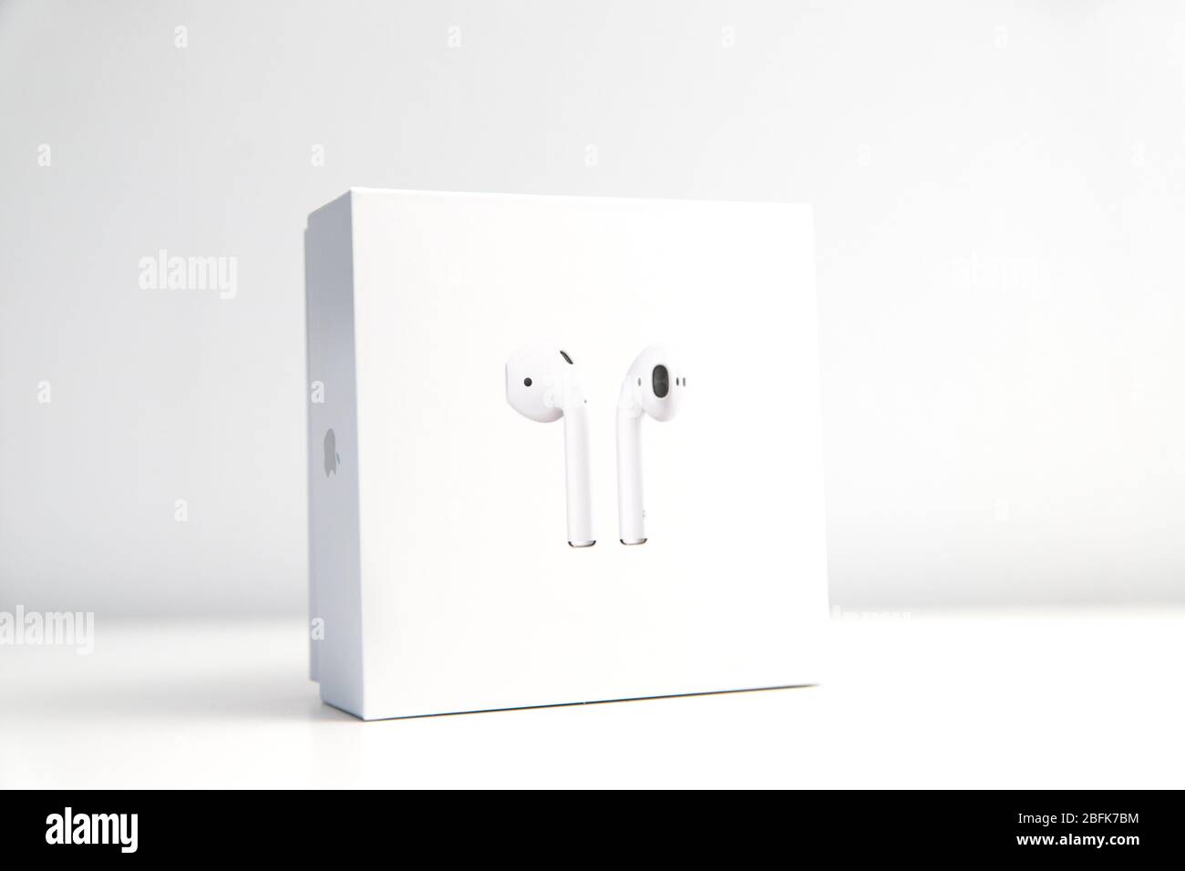 Airpods second generation box isolated on white Stock Photo - Alamy