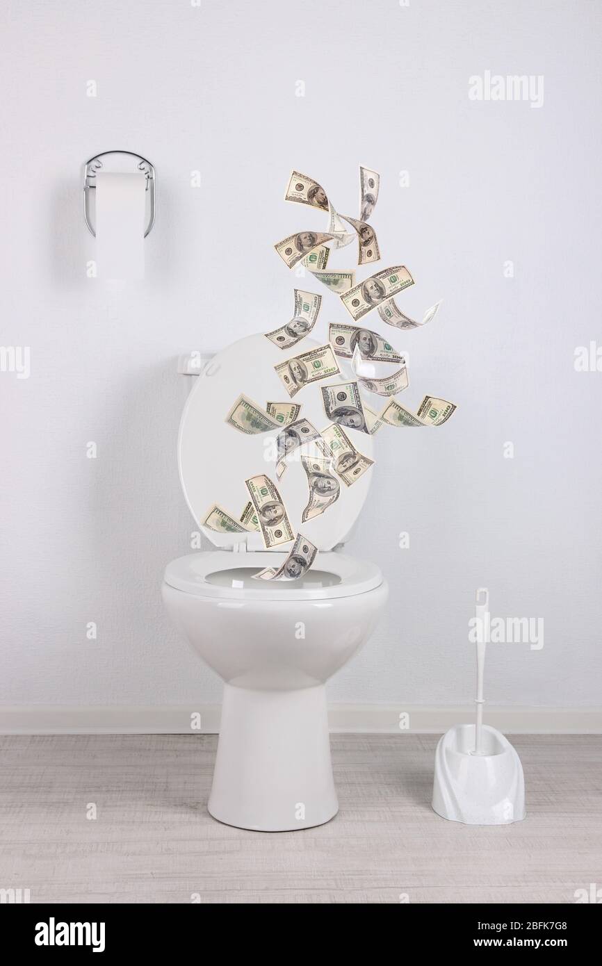 Flush money down the toilet hires stock photography and images Alamy