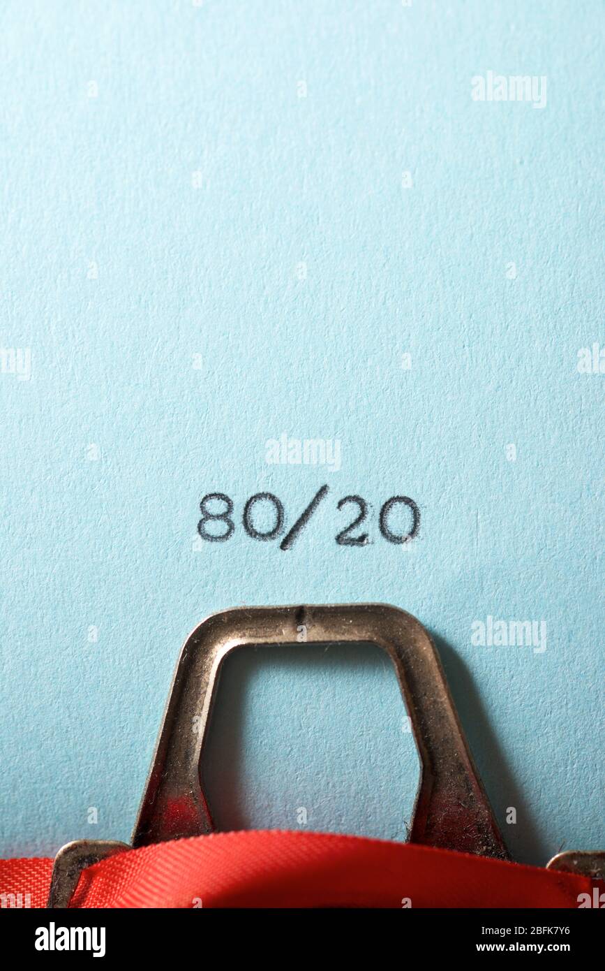 20 80 rule hi-res stock photography and images - Alamy