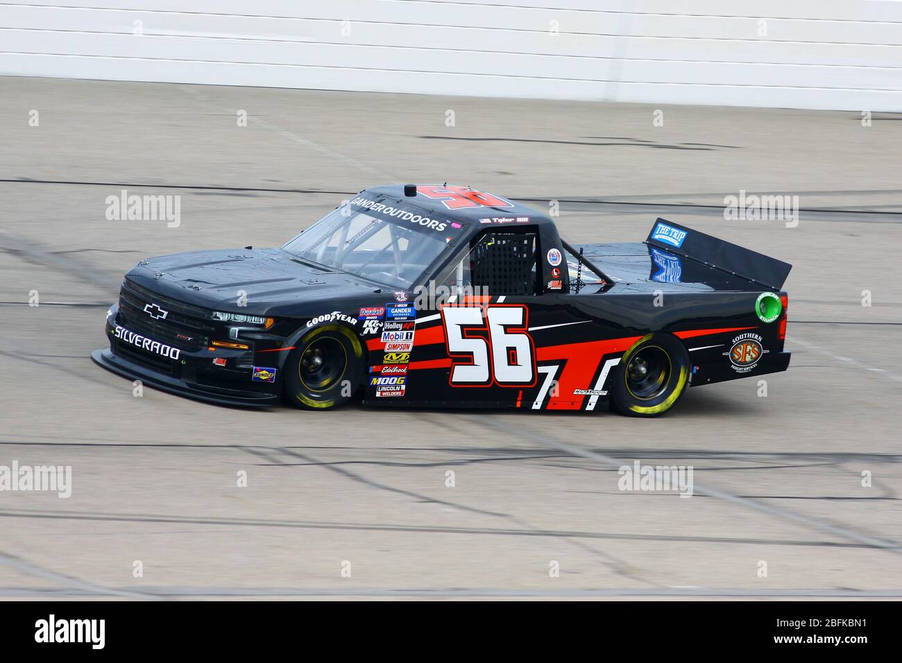 Newton, Iowa - June 15, 2019: Tyler Hill, NASCAR Gander Outdoors Truck Series M&M 300 race 2019 Stock Photo
