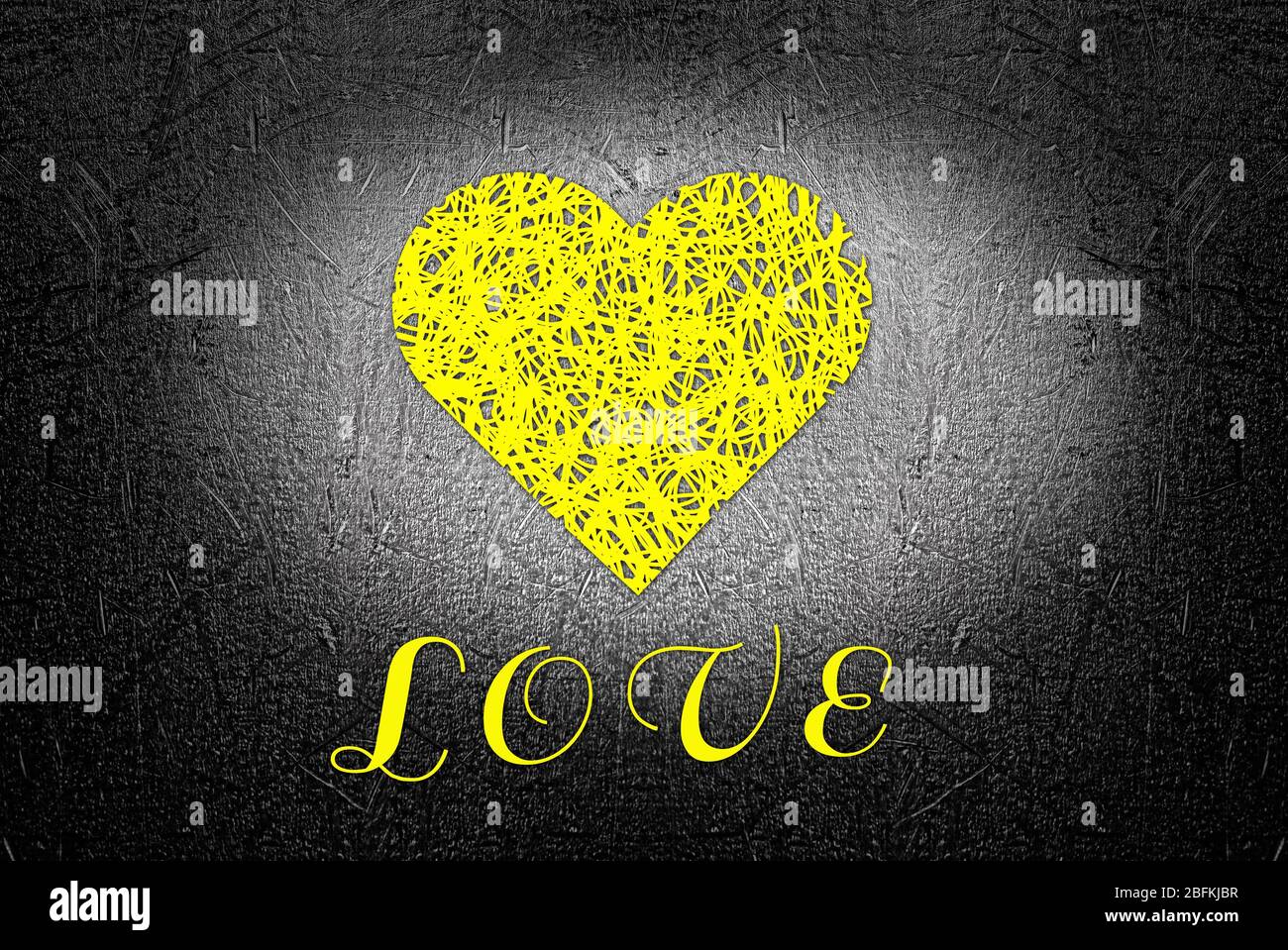Red heart - vector illustration Stock Photo - Alamy