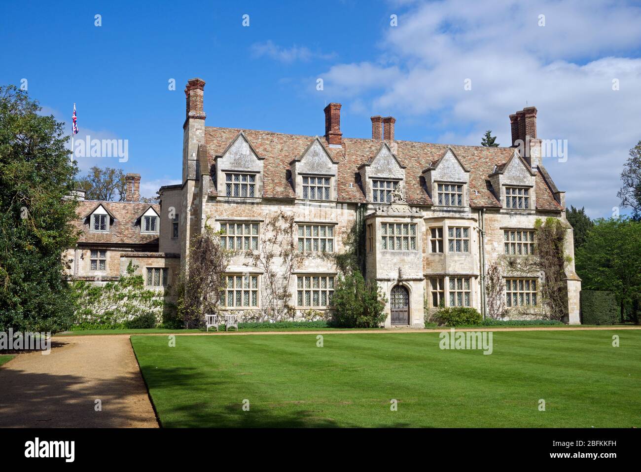 Classic view Anglesey Abbey Cambridgeshire England Stock Photo