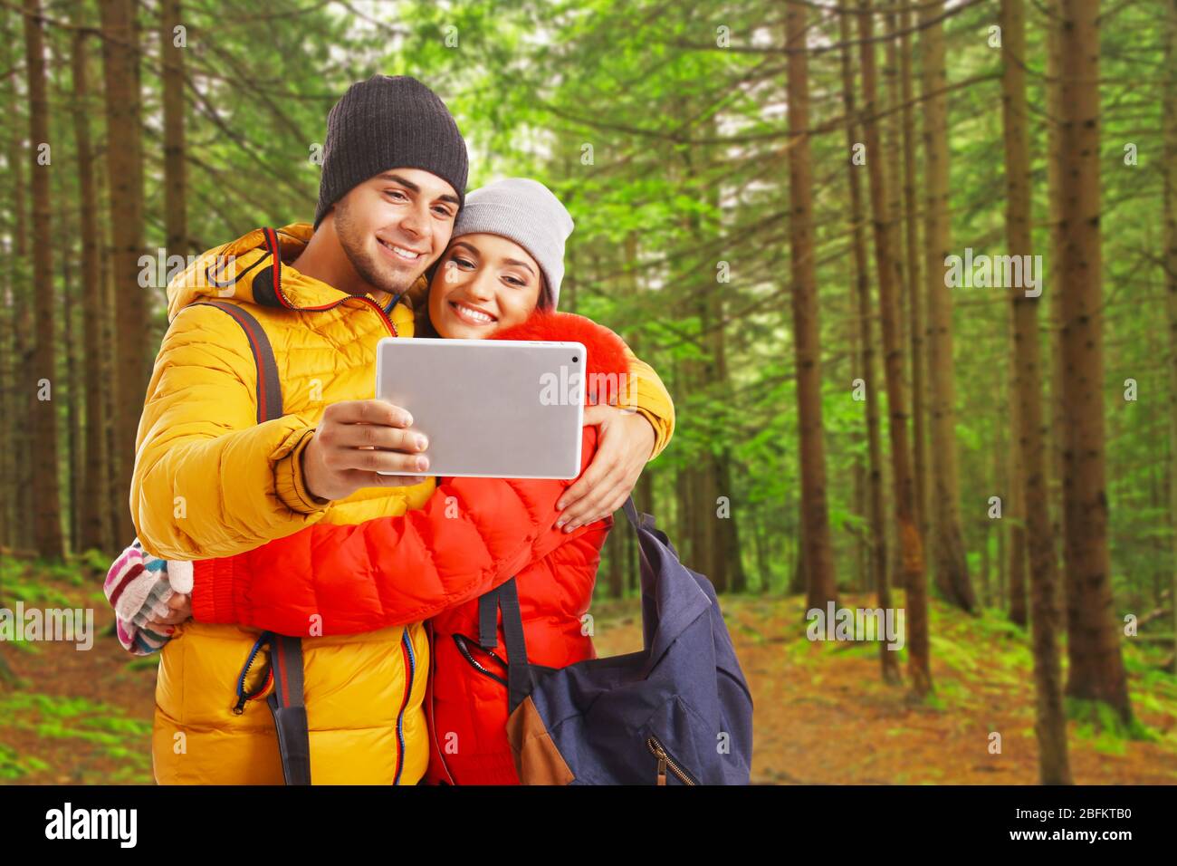 Tourists happy natural hi-res stock photography and images - Alamy