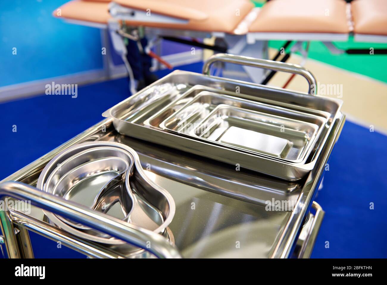 Metal cuvettes for medical surgical instruments Stock Photo Alamy