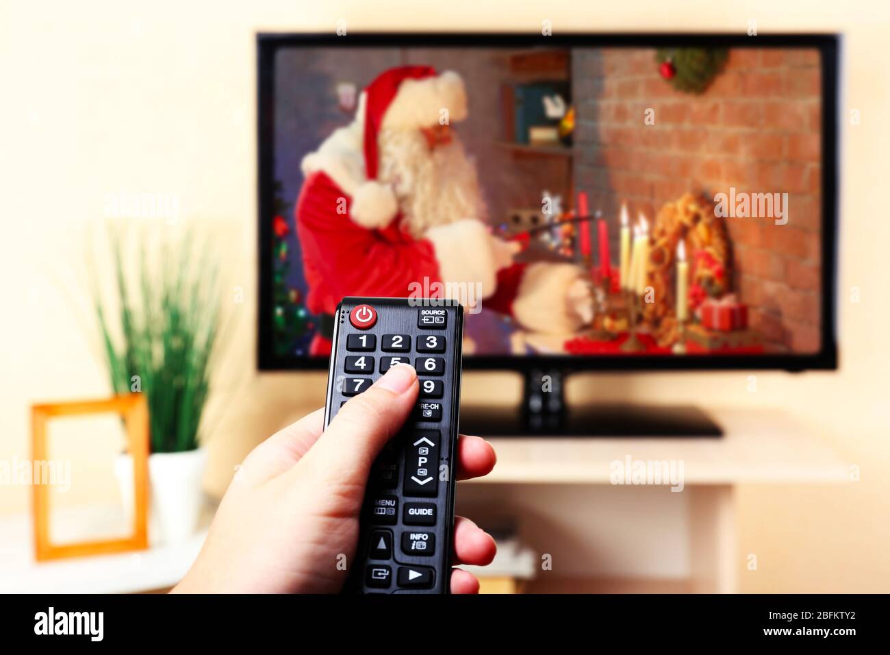 Christmas shows on tv stock photo alamy