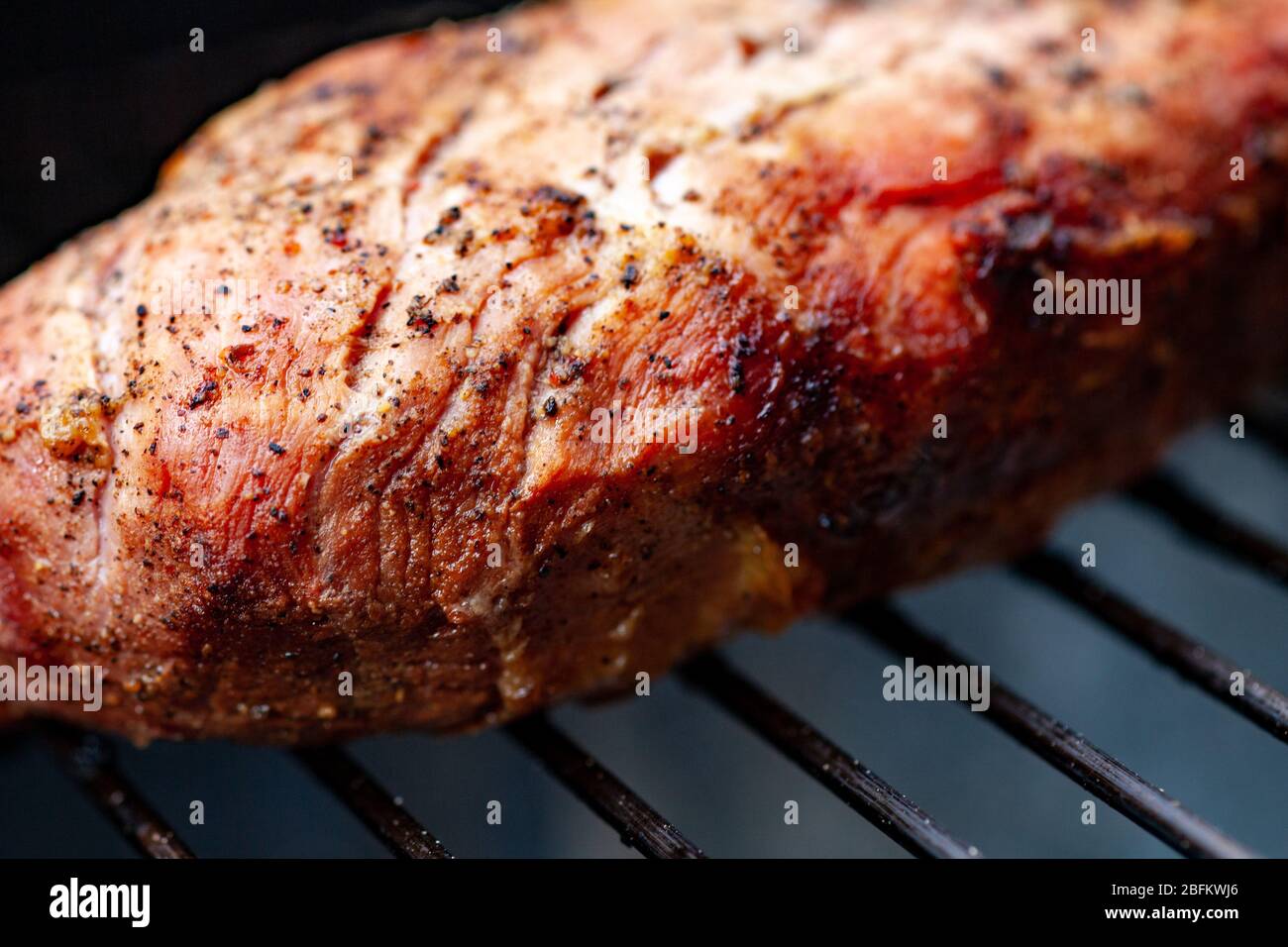raw pork fresh fillet grilled. Knife cut meat Stock Photo Alamy