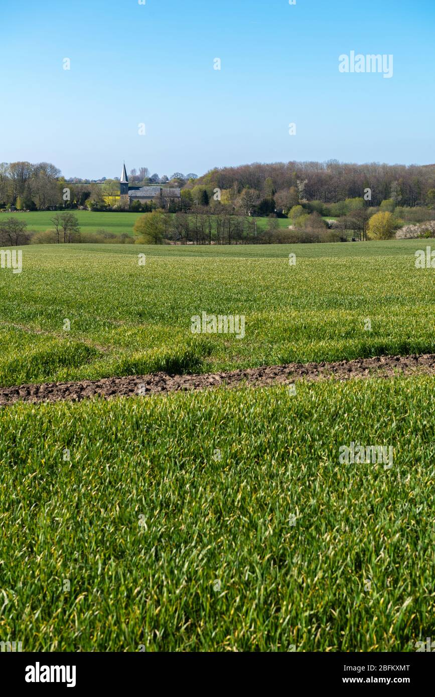 landscape of Angeln, Schleswig-Holstein, North Germany, Central Europe Stock Photo