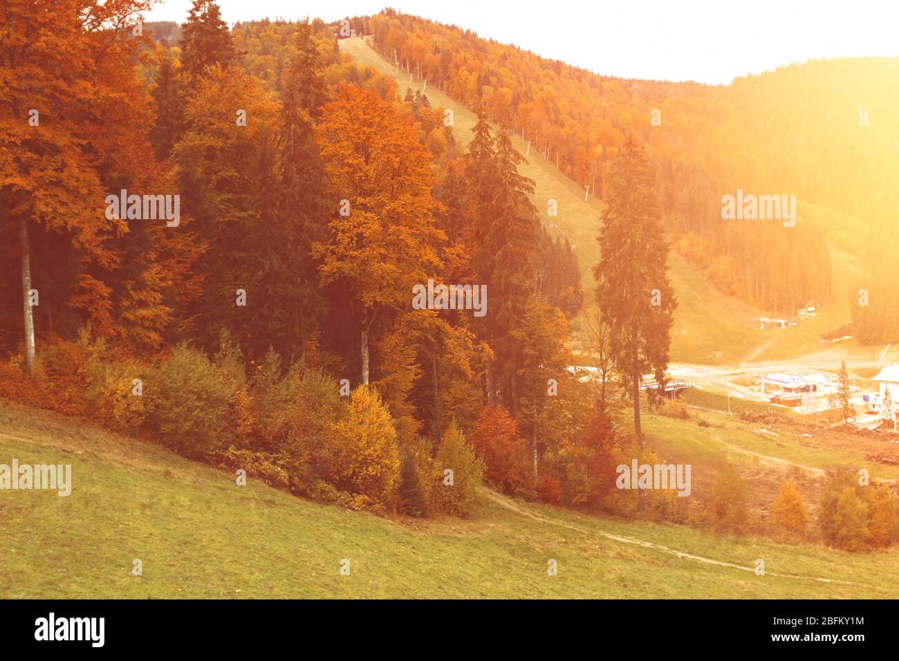 Mountains in the Autumn Stock Photo - Alamy