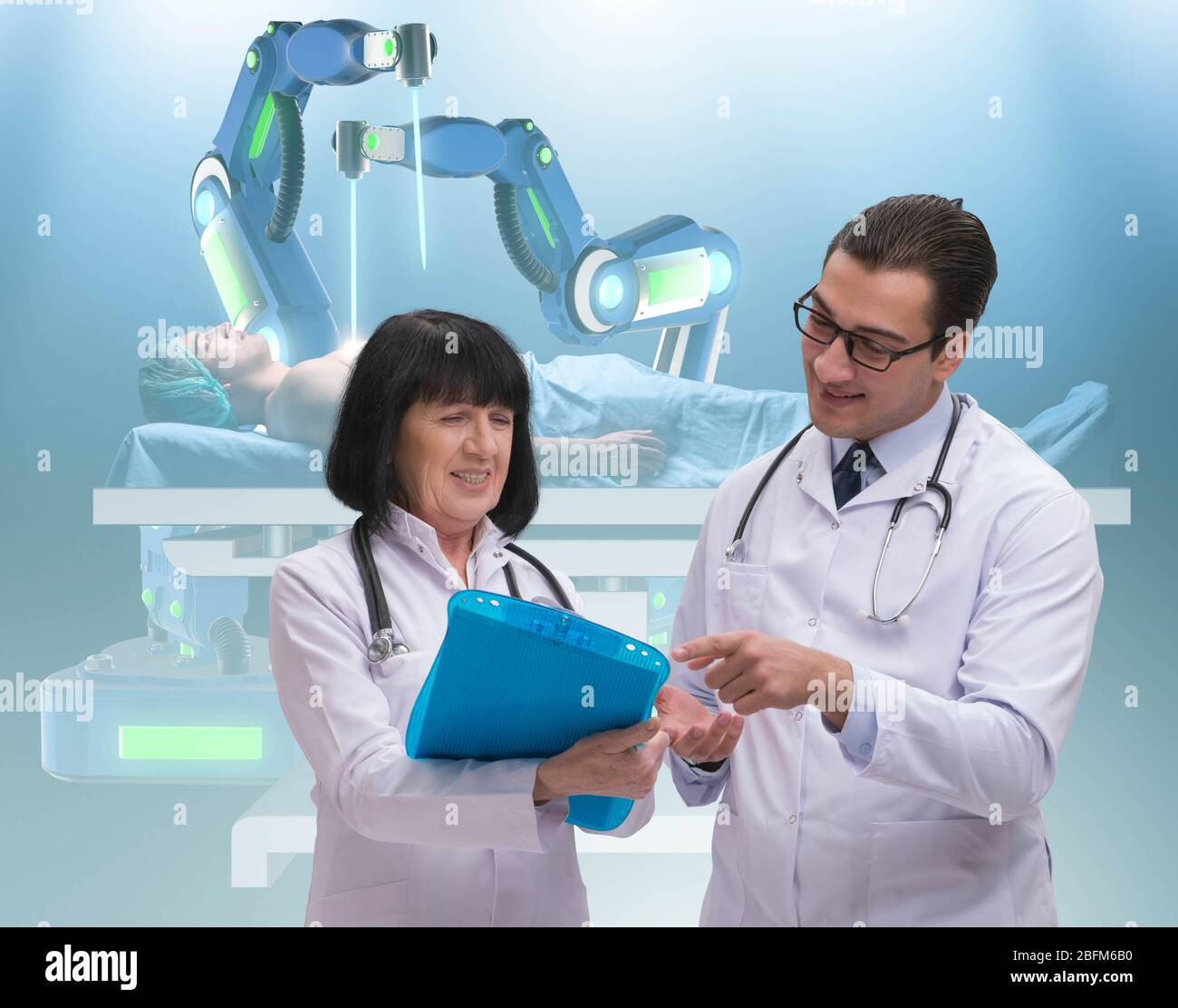 Two doctors telehealth hi-res stock photography and images - Alamy