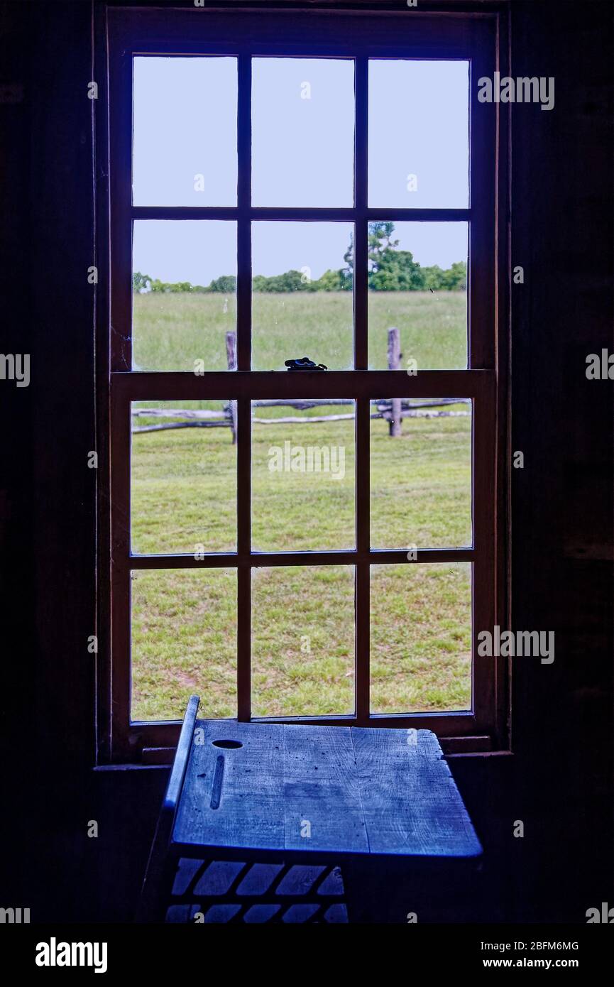 Old school desk hi-res stock photography and images - Alamy