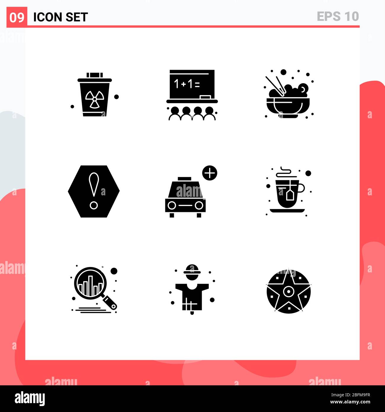 9 Creative Icons Modern Signs And Symbols Of Vehicles Plus Chinese Car Octagon Editable Vector Design Elements Stock Vector Image Art Alamy