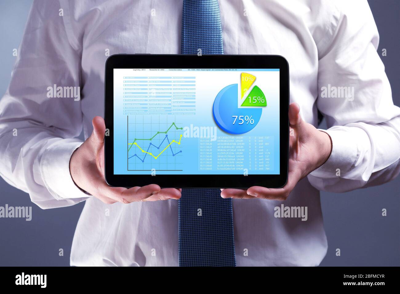 Business hands financial flowchart hi-res stock photography and images ...