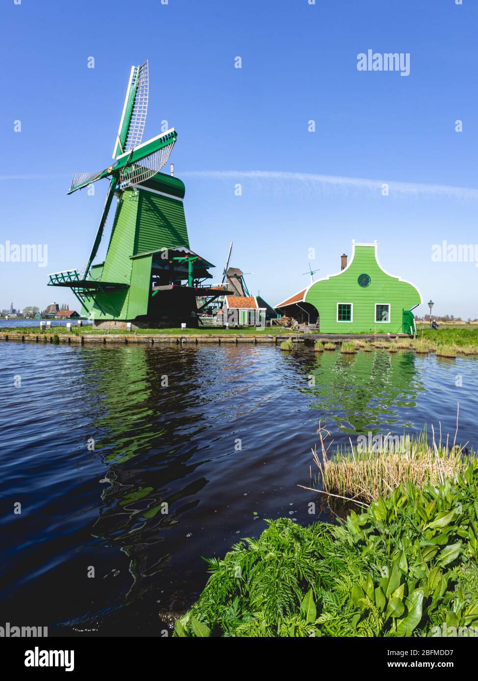 Zaanse Schans, The Netherlands Stock Photo
