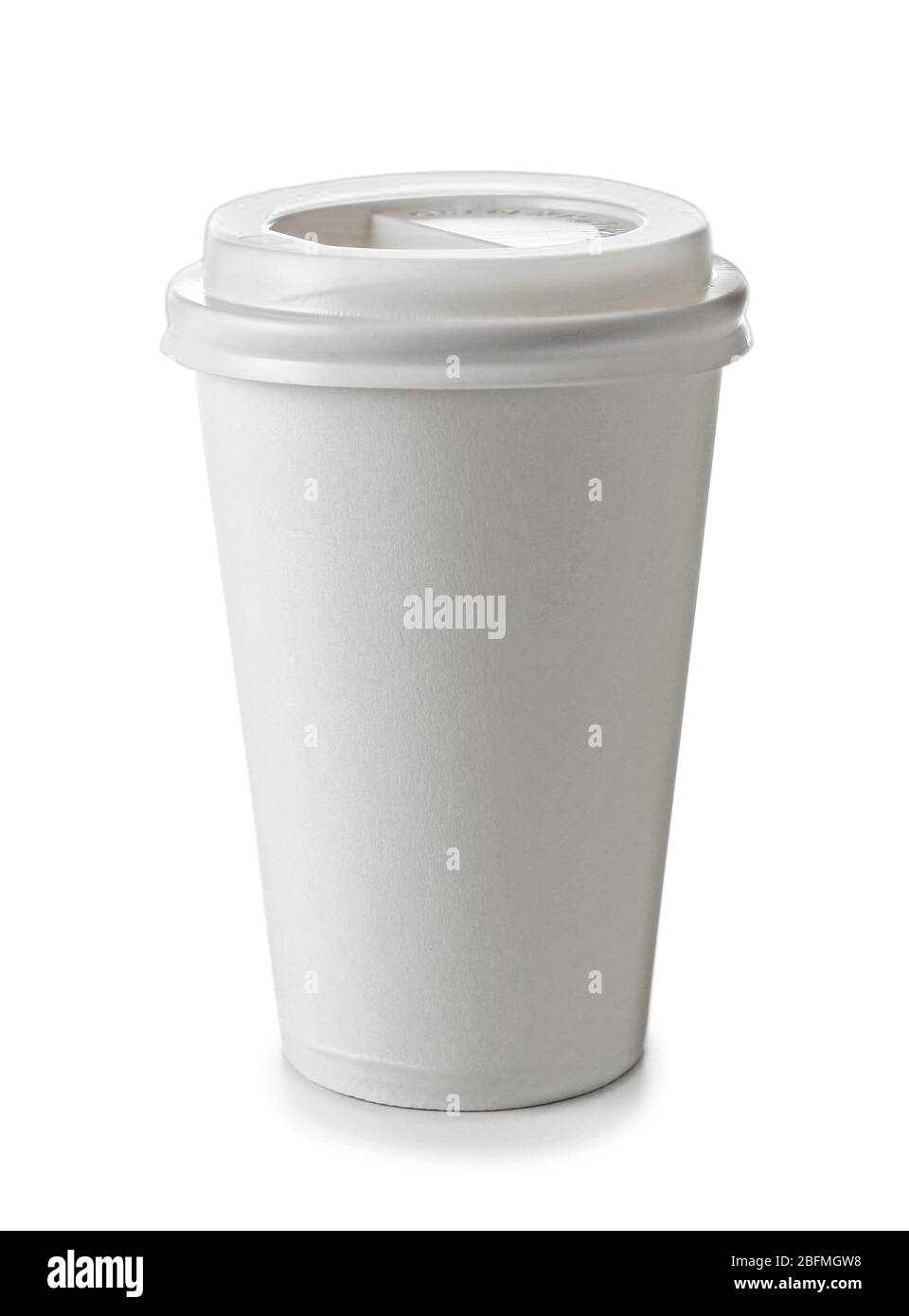Paper cup isolated on white Stock Photo - Alamy