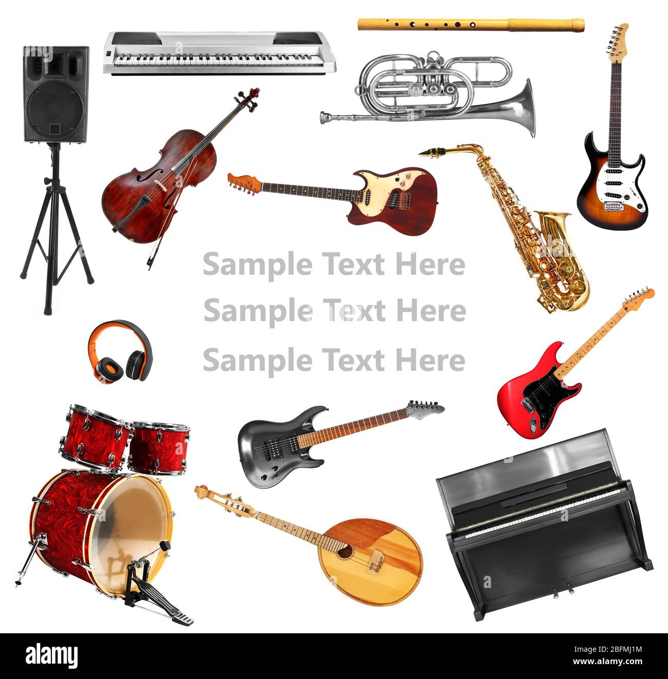 Musical instruments isolated hi-res stock photography and images - Alamy