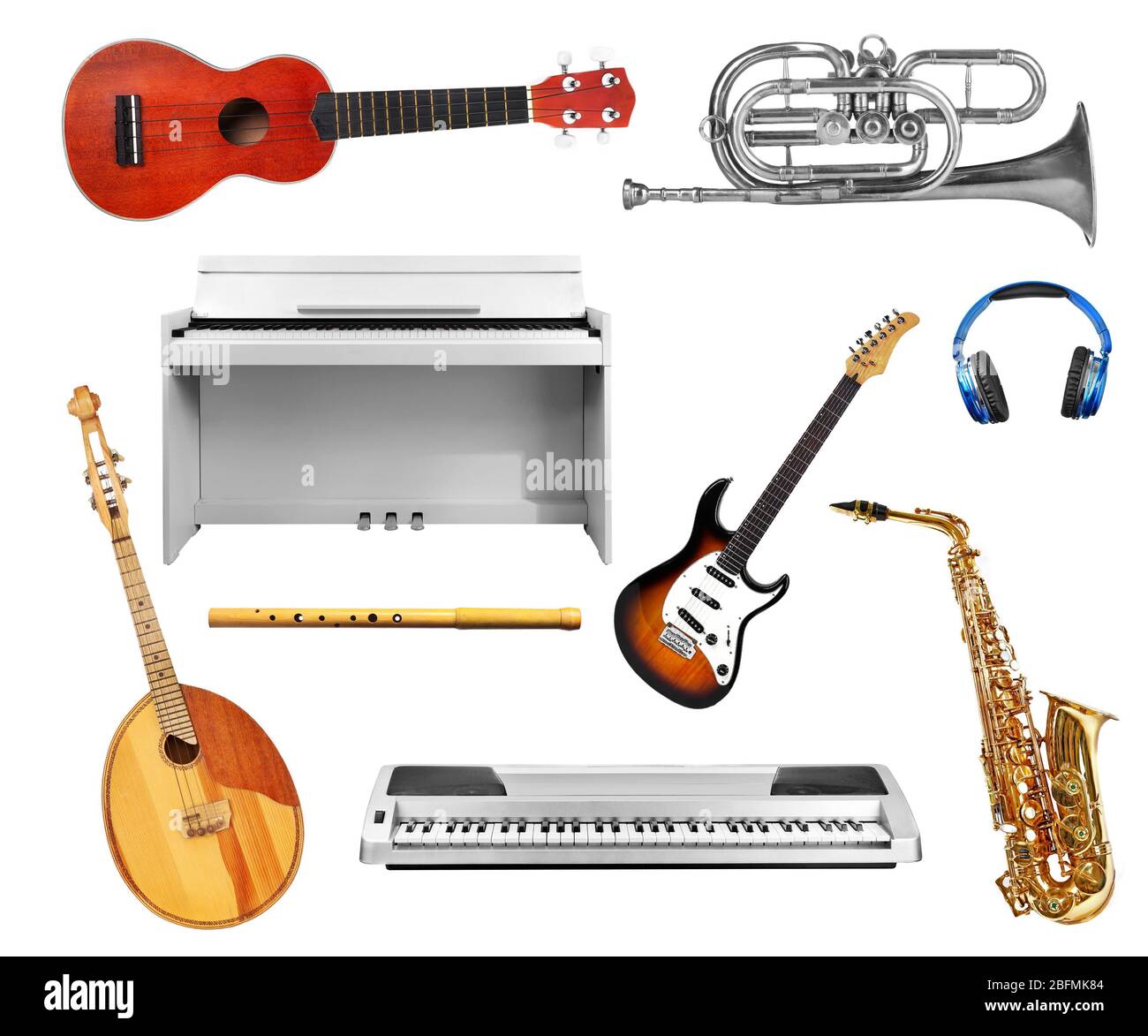 Musical instruments isolated hi-res stock photography and images - Alamy