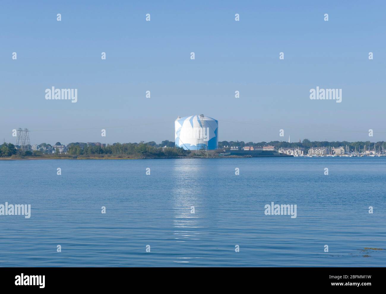 Gas tank in Salem Massachusetts USA Stock Photo Alamy