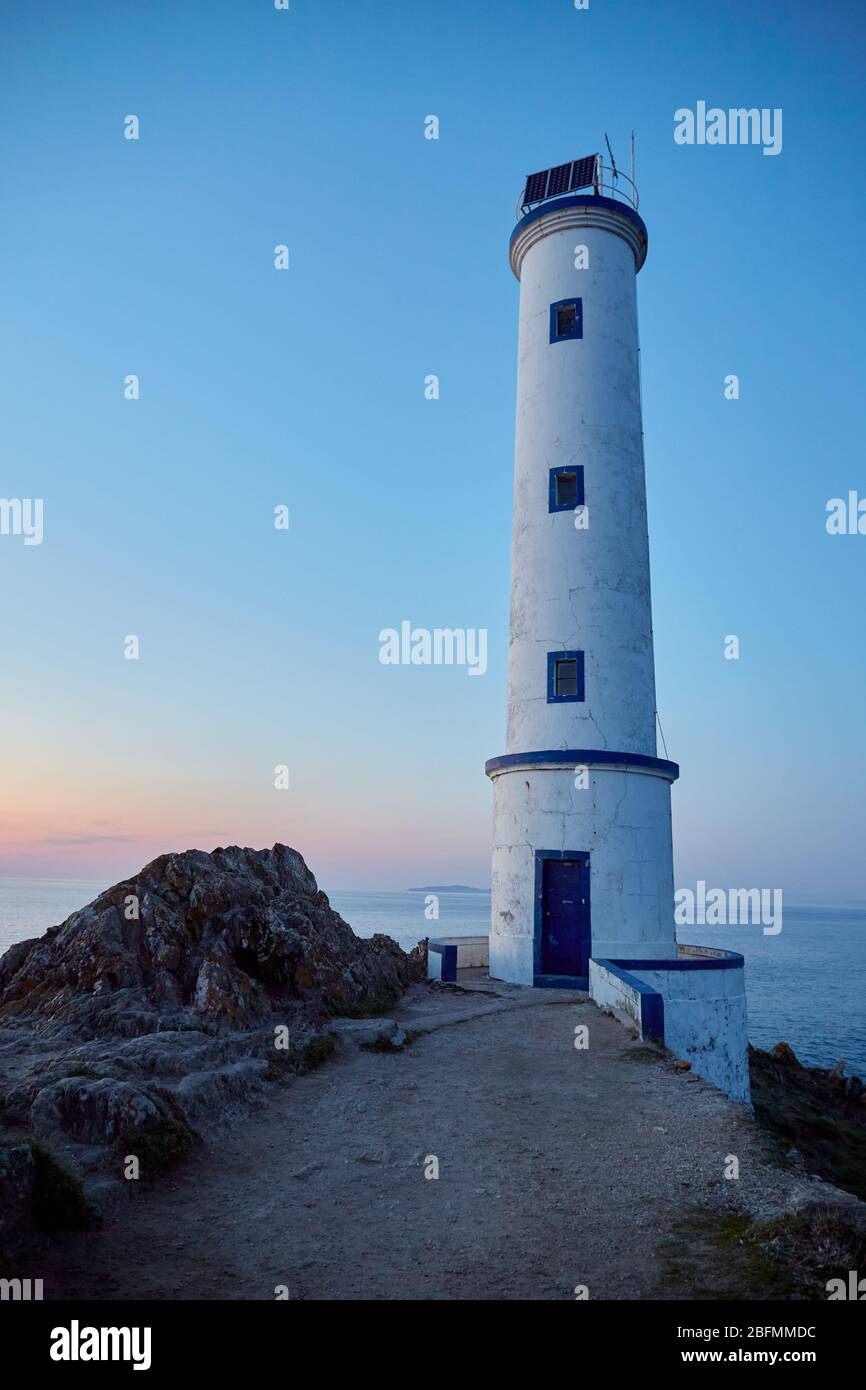 Lighthouse of Cape Home in Galicia, Spain Stock Photo - Alamy