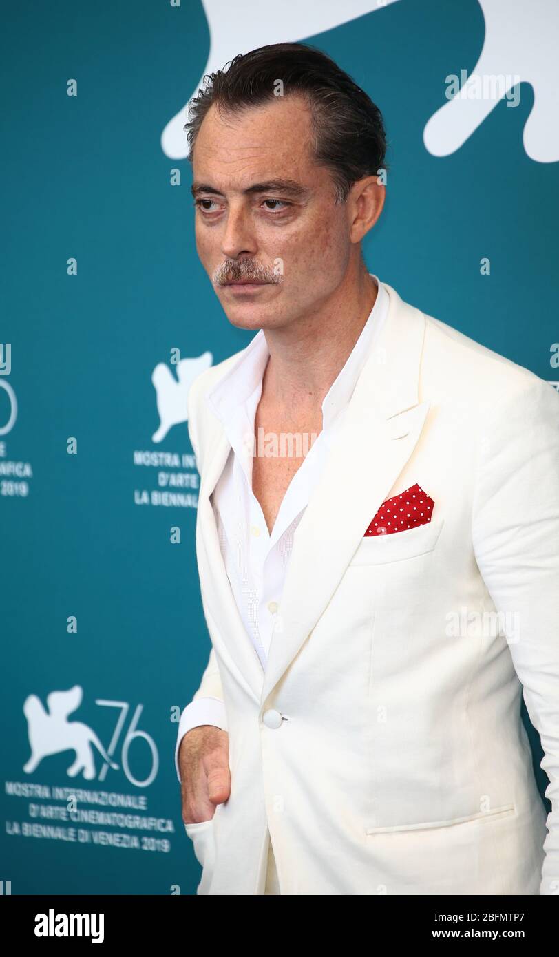 VENICE, ITALY - SEPTEMBER 01: Maurizio Lombardi attends "The New Pope" photocall during the 76th Venice Film Festival on September 01, 2019 in Venice Stock Photo