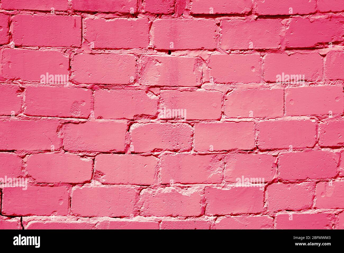 Pink brick wall background Stock Photo Alamy