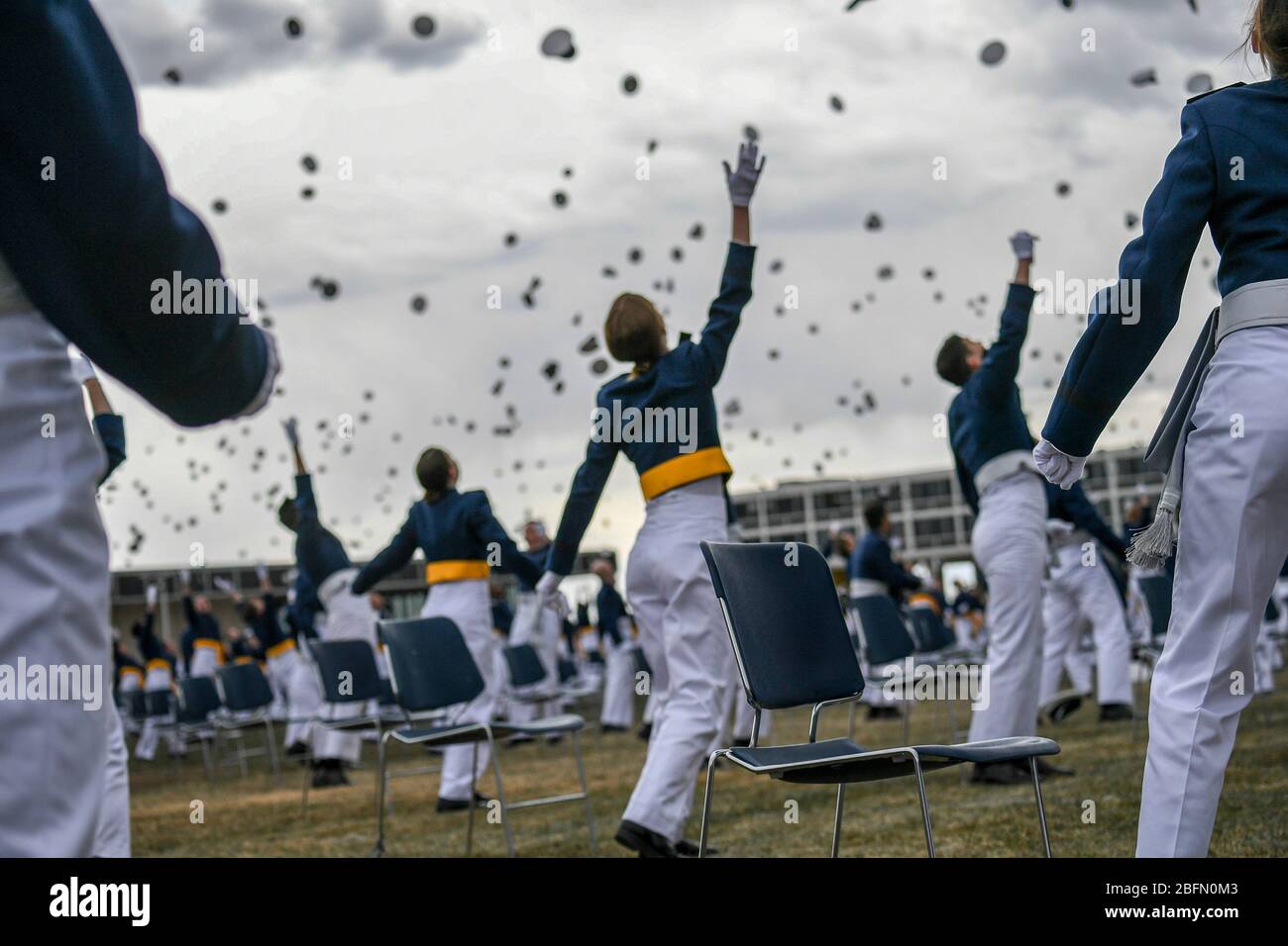 Colorado Springs, United States. 18th Apr, 2020. U.S. Air Force Cadets