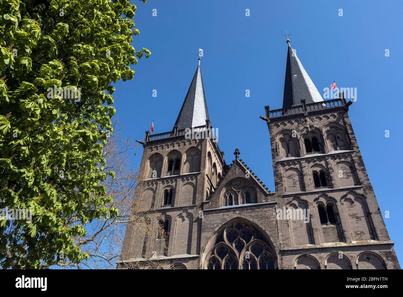 St. Victor's Provost Church in Xanten, commonly known as the Xanten Cathedral Stock Photo