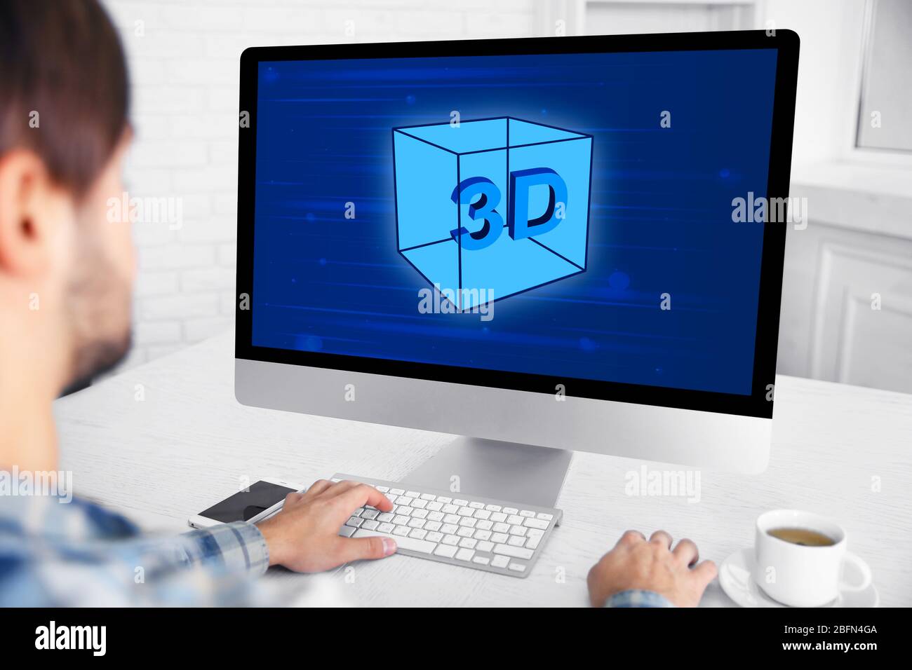 3D Printing concept, new technology Stock Photo