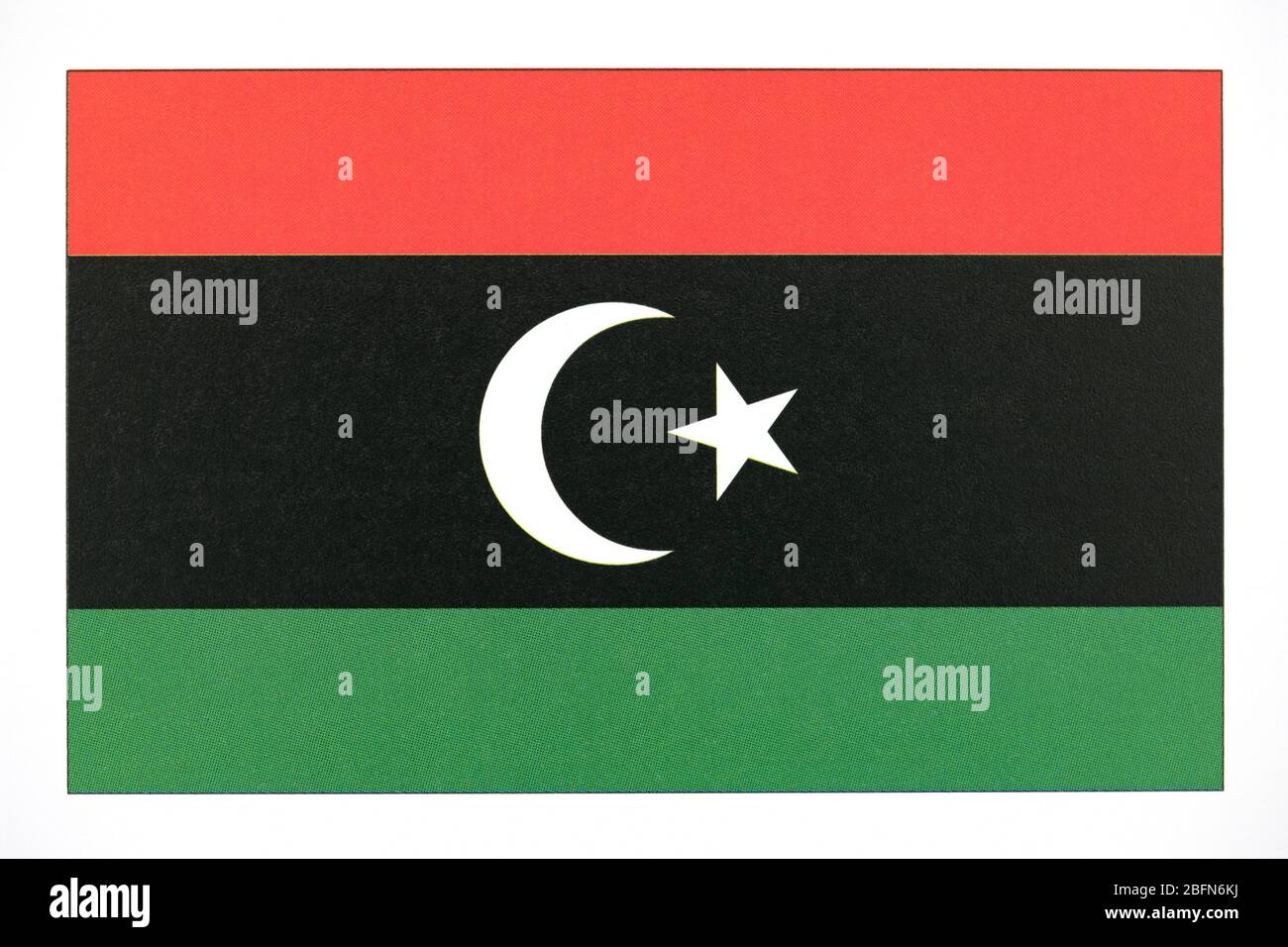 National flag of Libya. Stock Photo