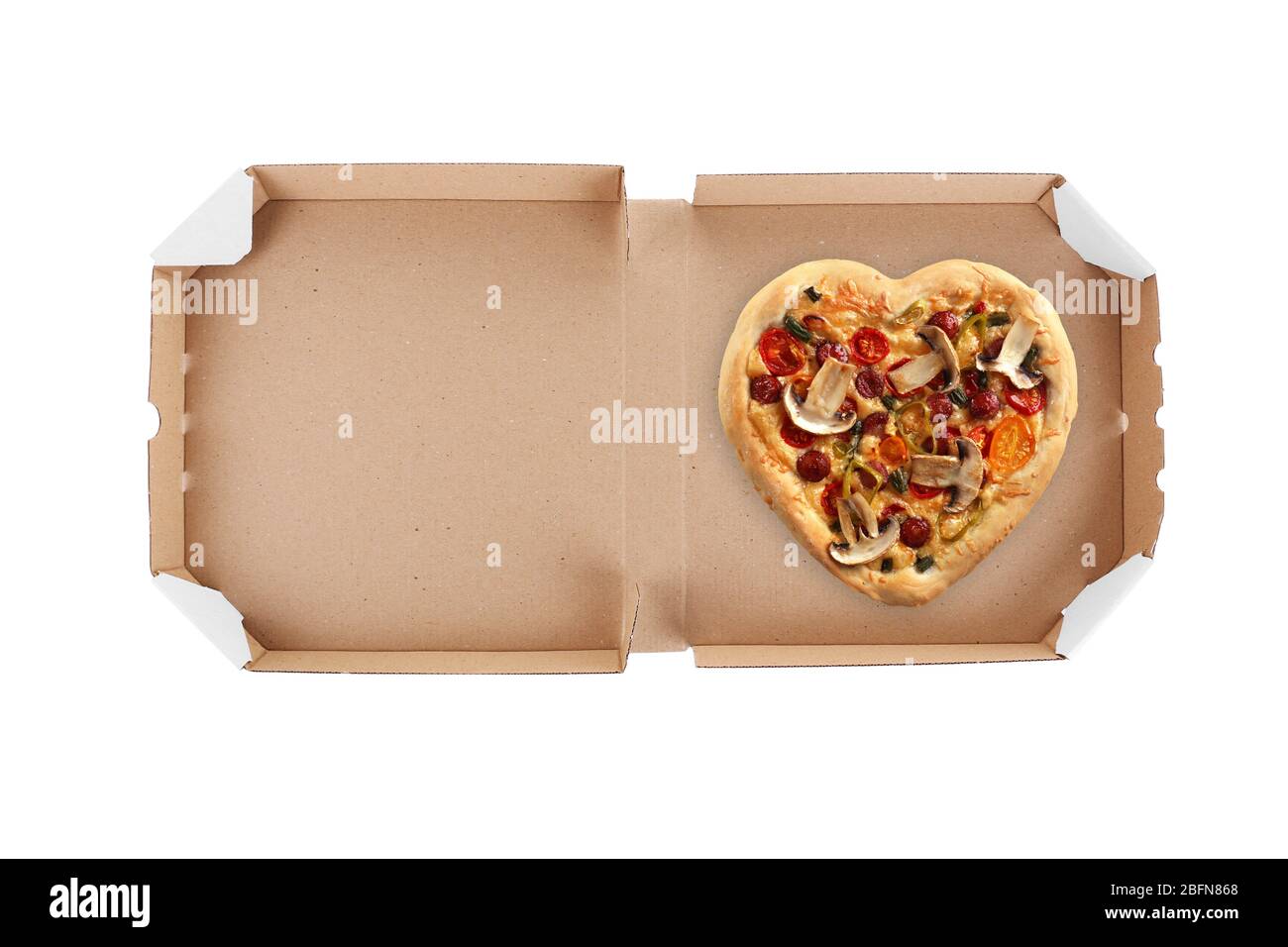 Heart pizza box Cut Out Stock Images & Pictures - Alamy