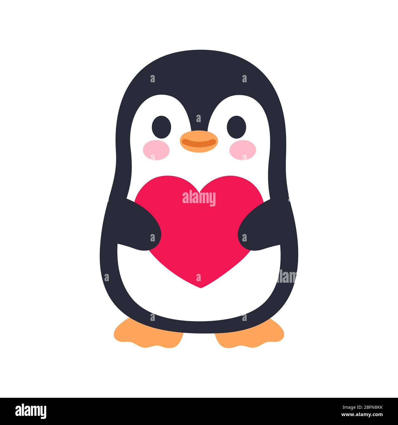 Hug Me Cute Penguin Cartoon For Kids Tshirt Design Stock Illustration -  Download Image Now - iStock