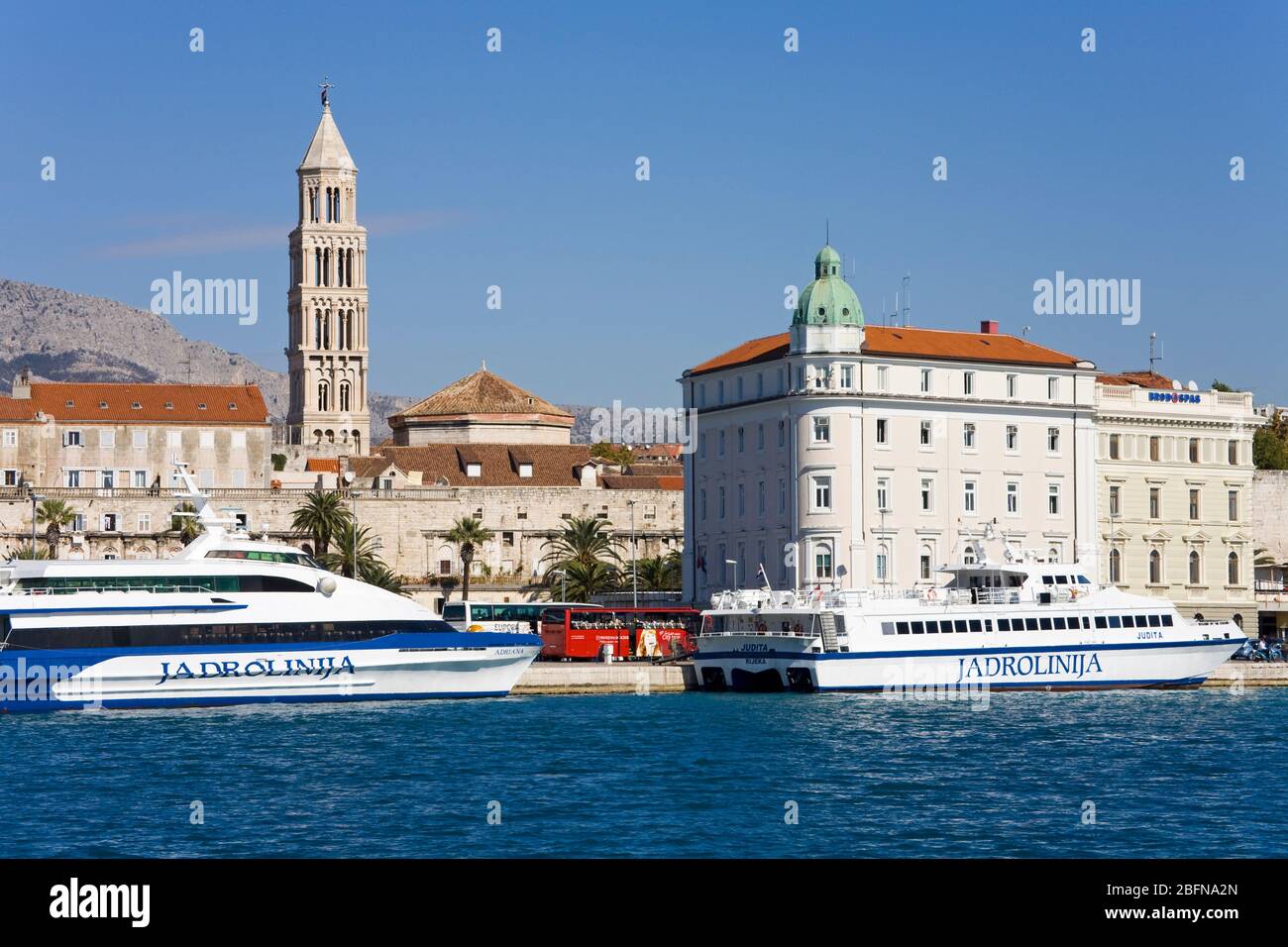 Ferry terminal in Split, Croatia, Europe Stock Photo Alamy