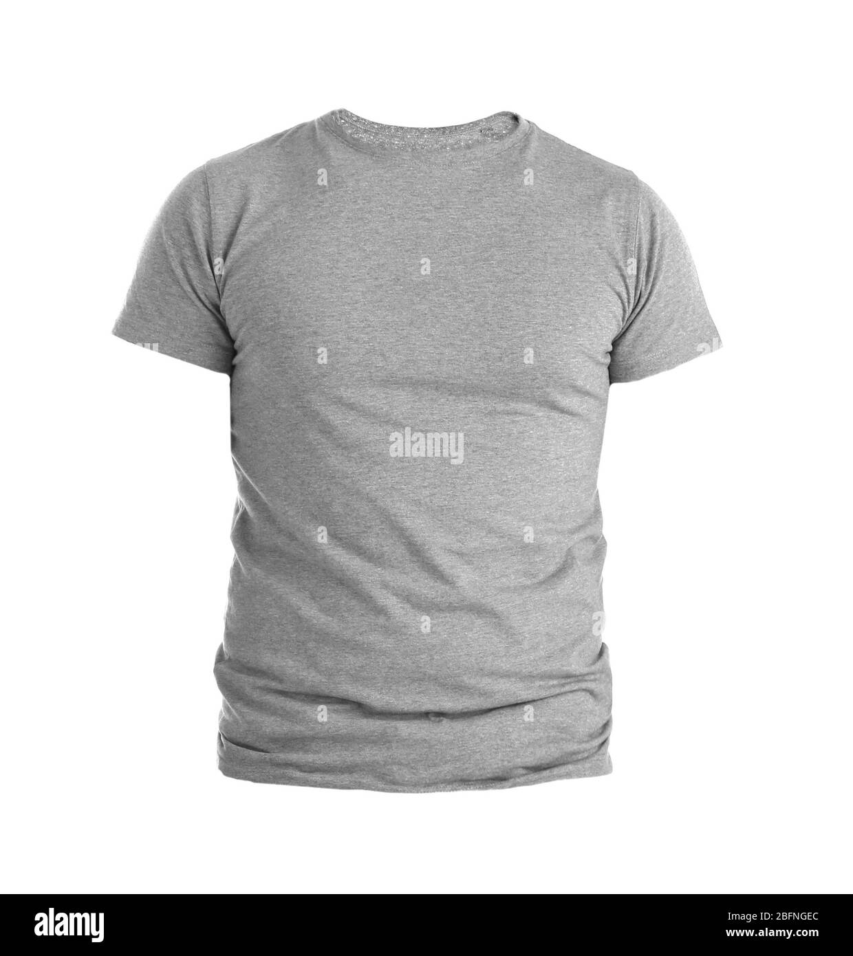 Front view of tshirt on white background Stock Photo Alamy