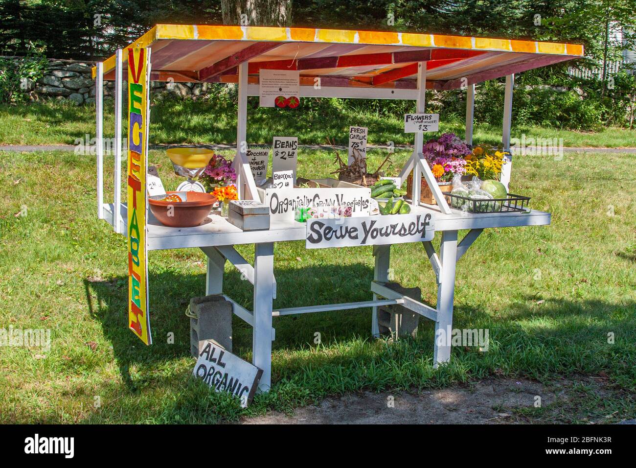 A rural roadside farm stand in Petersham, MA Stock Photo Alamy