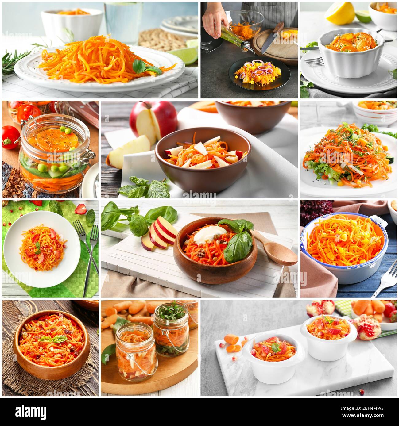 Collage woman cooking tasty hi-res stock photography and images - Alamy