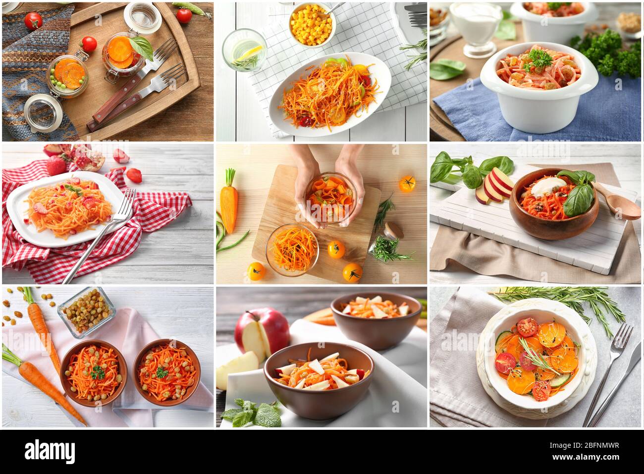 Collage woman cooking tasty hi-res stock photography and images - Alamy