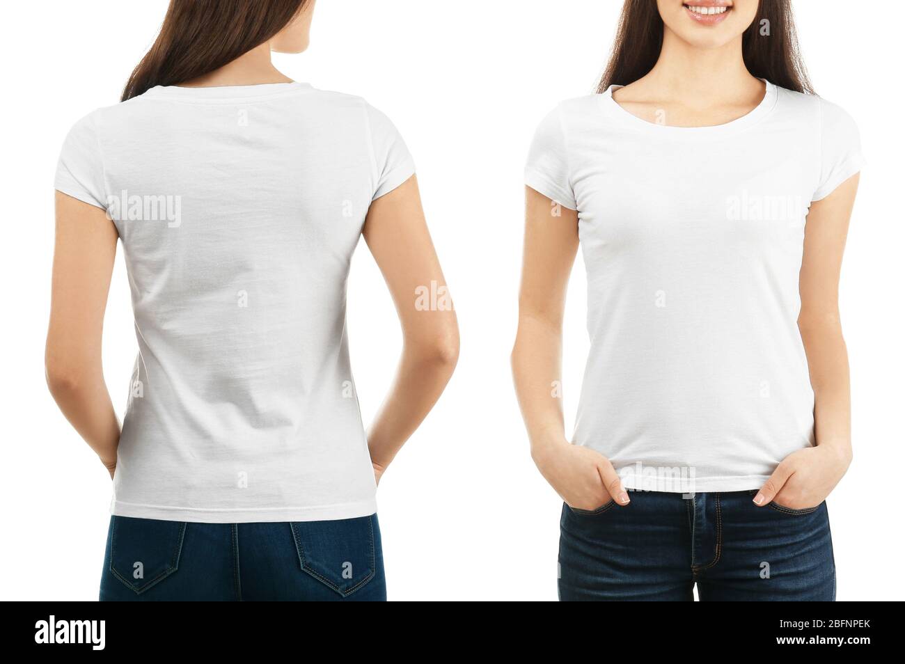 Download T Shirt Template Set Front Back On High Resolution Stock Photography And Images Alamy