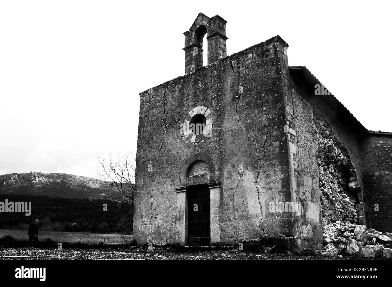 L'Aquila earthquake. Abruzzo. Italy Stock Photo