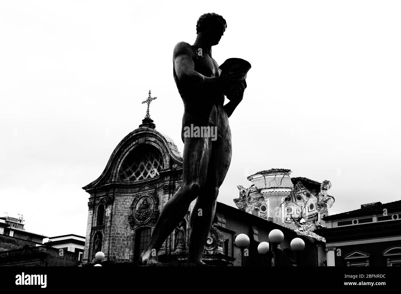 L'Aquila earthquake. Abruzzo. Italy Stock Photo