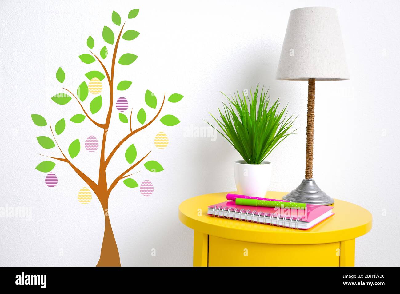 Ideas for Easter decoration. Holiday celebration concept Stock Photo