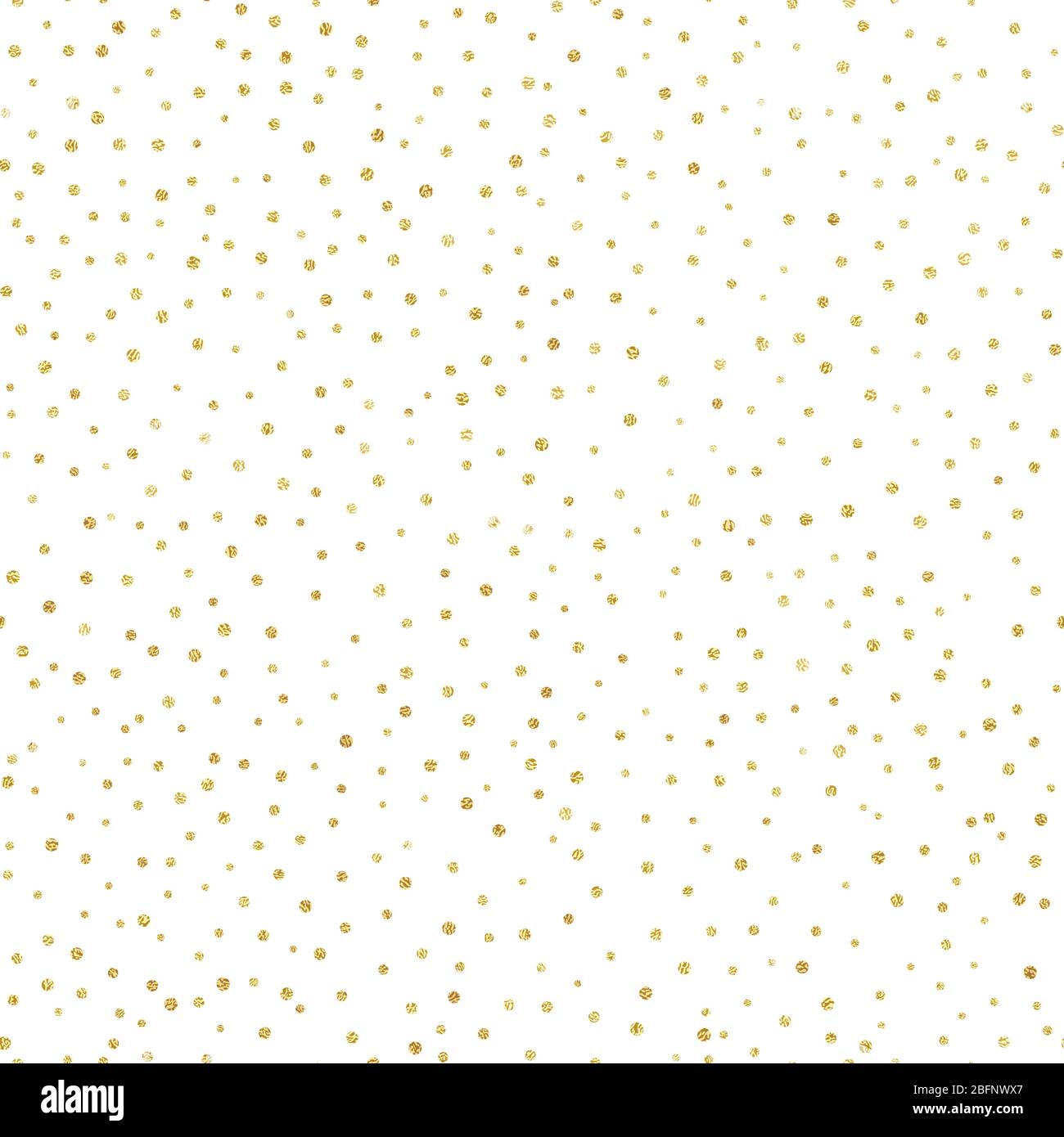 Glitter gold seamless pattern with polka dots. Hipster trendy effect ...
