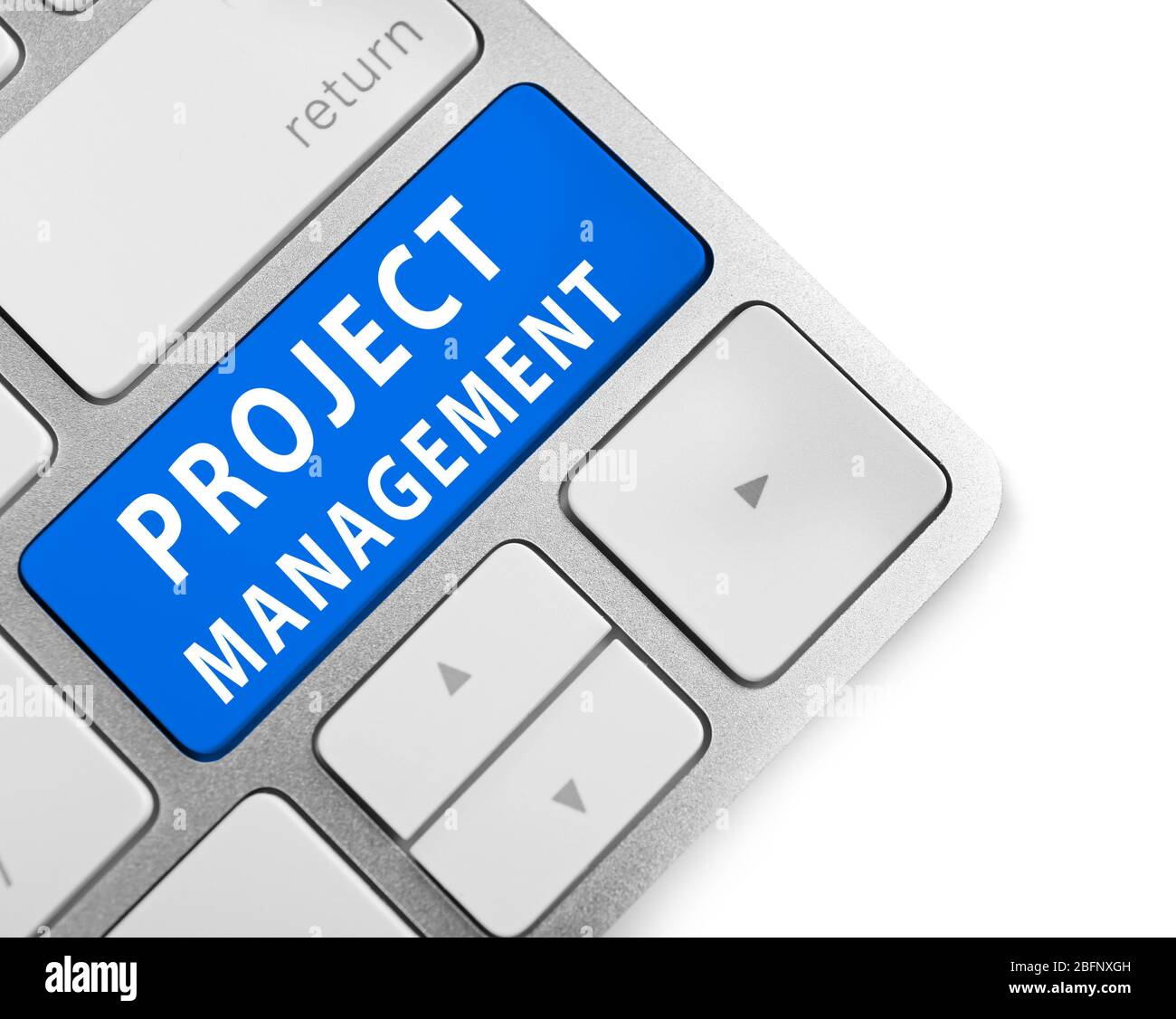 PROJECT MANAGEMENT button on keyboard, closeup Stock Photo