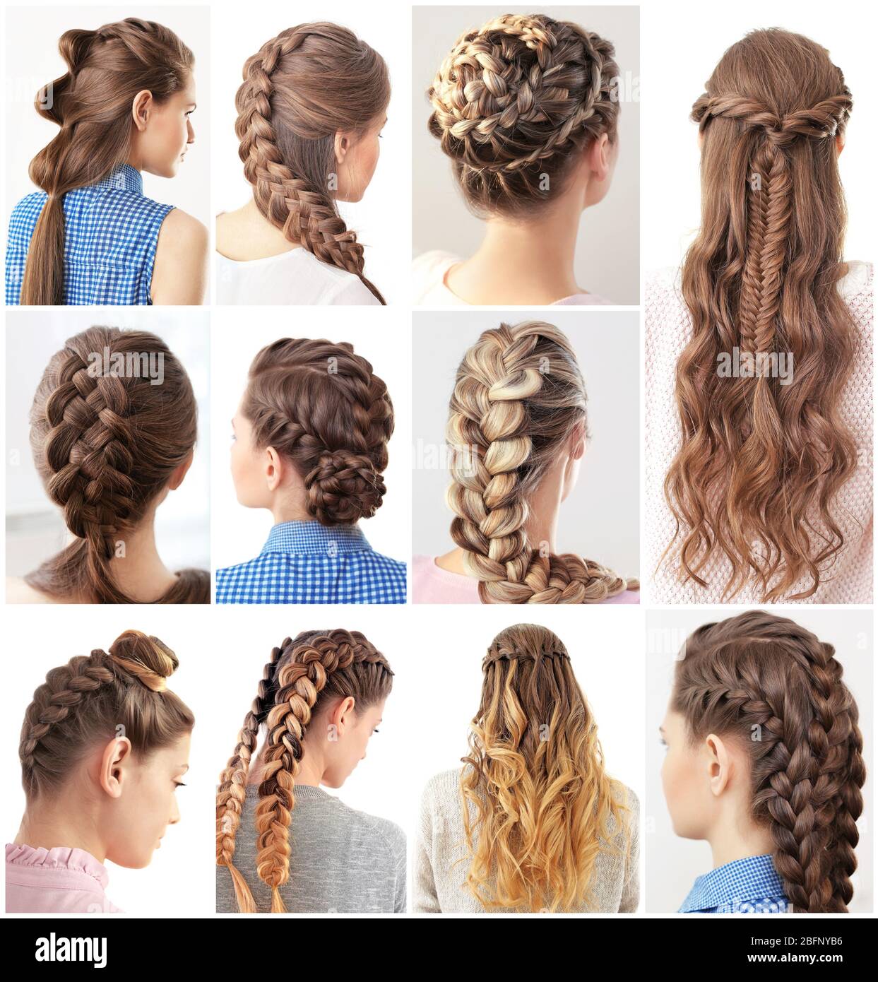 Women with different hairstyles Stock Photo - Alamy