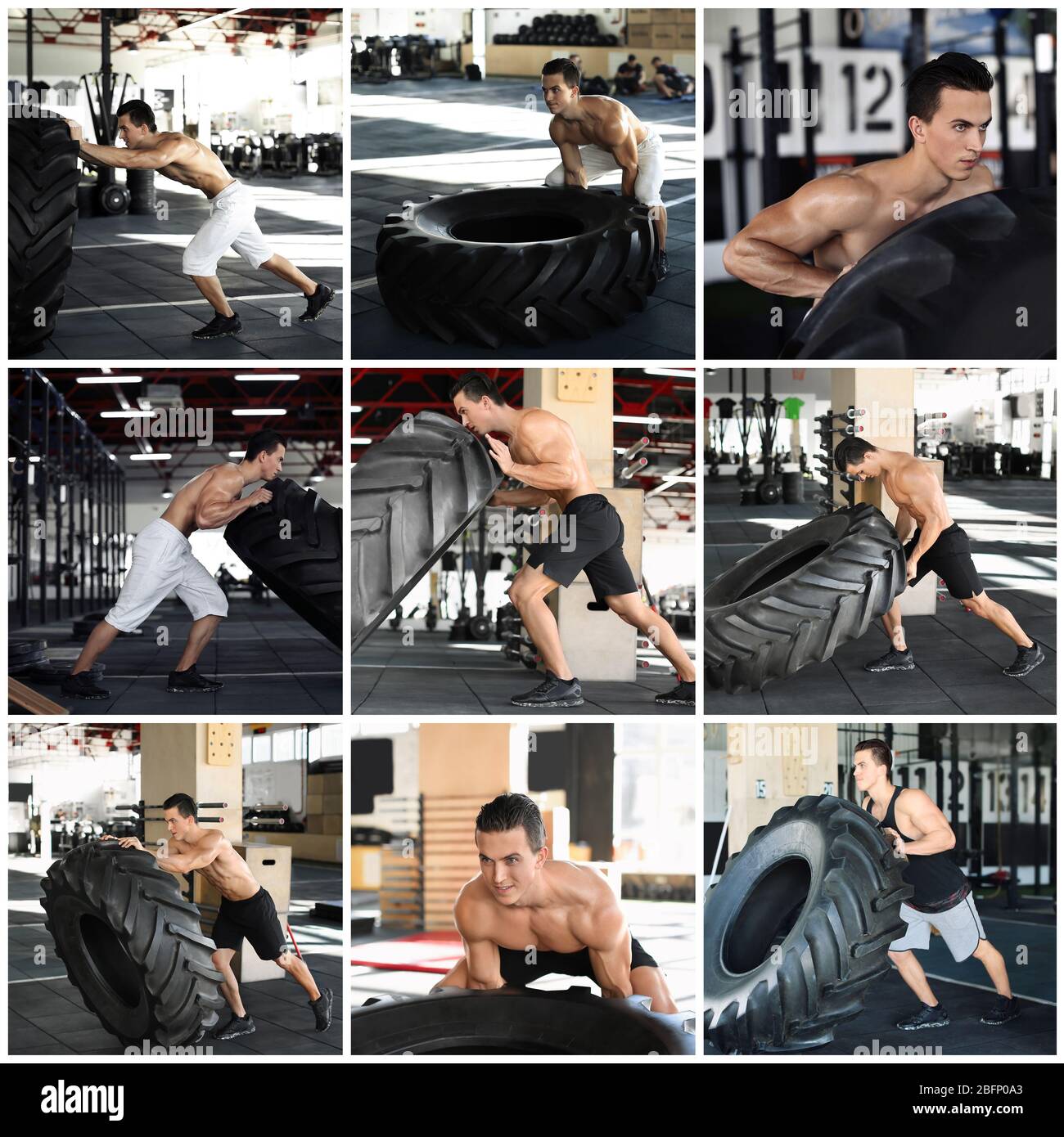 Tire workout Cut Out Stock Images Pictures Alamy